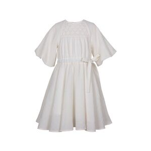 Jessie & James Girls Dress Blue Floral Balloon Sleeve Modest Wedding Easter 10